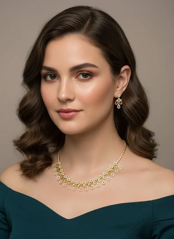 Silver_Brass_Necklace_Set_For_Women